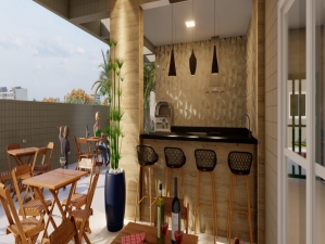 Apartamento em Praia Grande - Nova Mirim