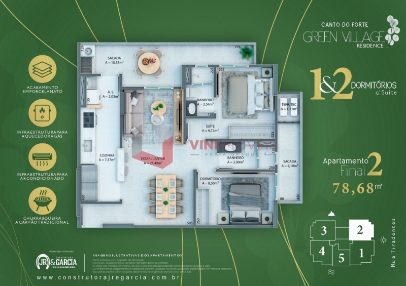 Apartamento em Canto Do Forte