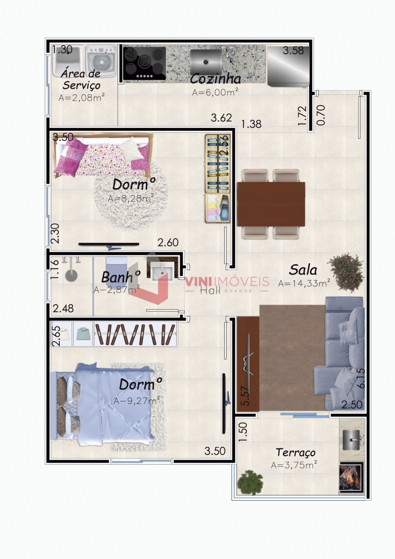 Apartamento em Caiçara