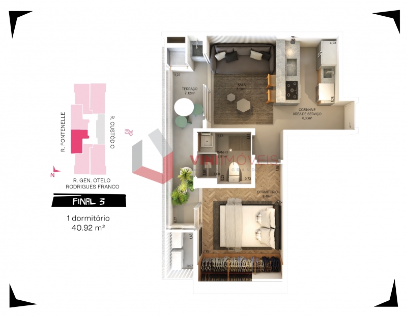 Apartamento em Canto Do Forte