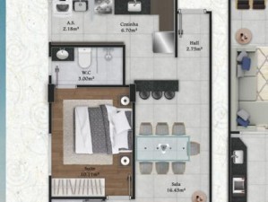 Apartamento em Vila Mirim