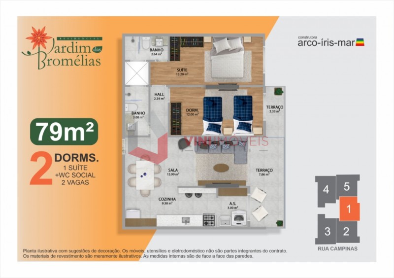 Apartamento em Boqueirão