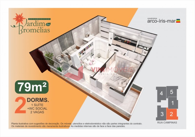 Apartamento em Boqueirão