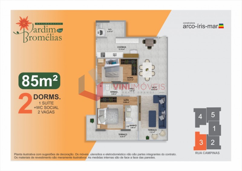 Apartamento em Boqueirão