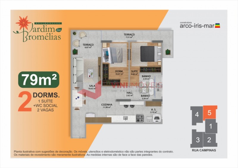 Apartamento em Boqueirão