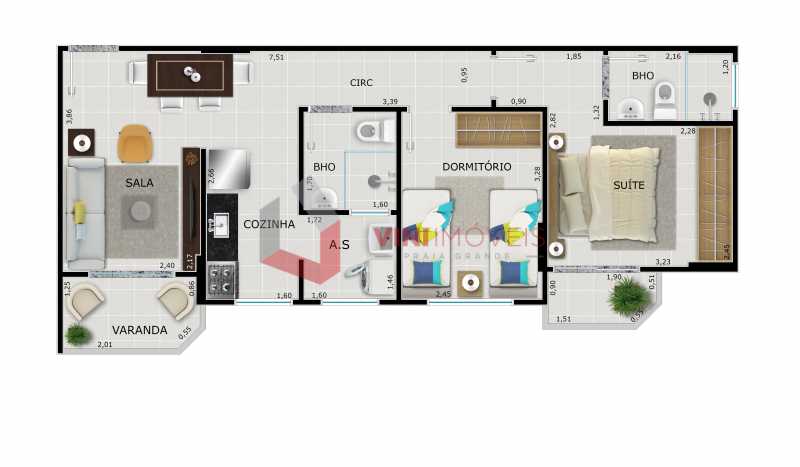 Apartamento em Guilhermina