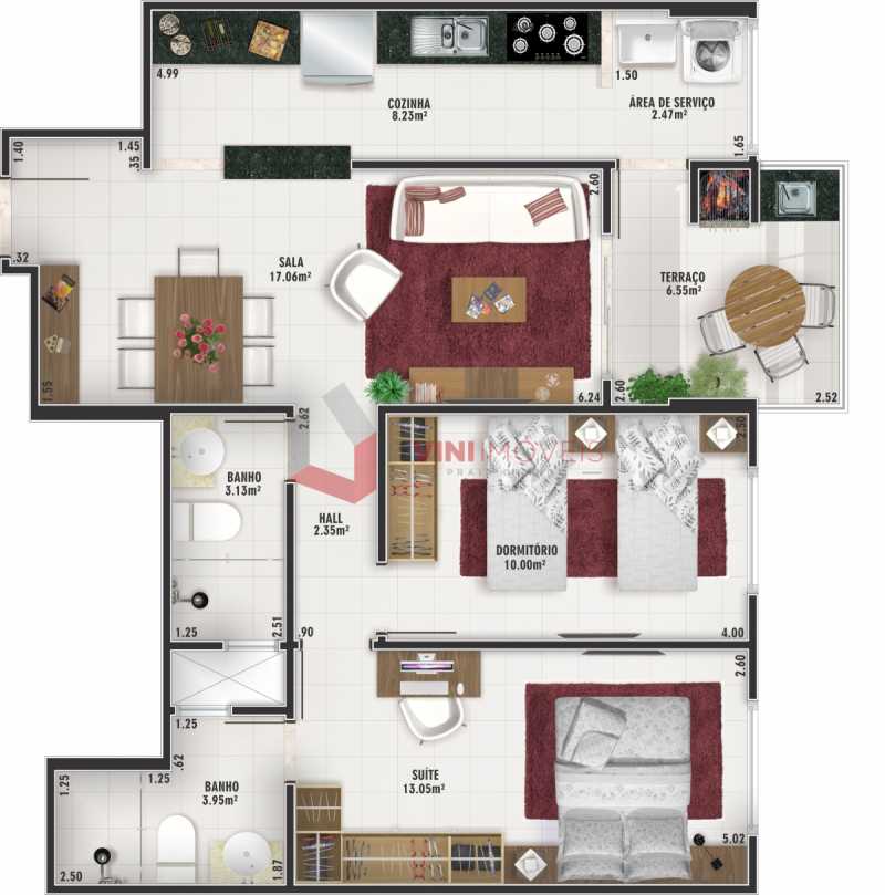 Apartamento em Canto Do Forte